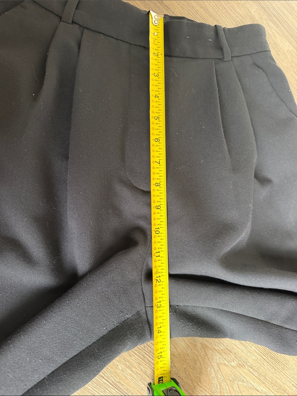 Abercrombie & Fitch Classic Black Pleated Wide-Leg Trousers Size: 30 - Picture 6 of 7